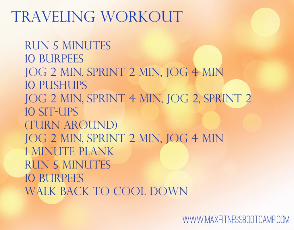 traveling workout